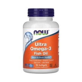 NOW Foods, Ultra Omega-3 Fish Oil, 90 Softgels