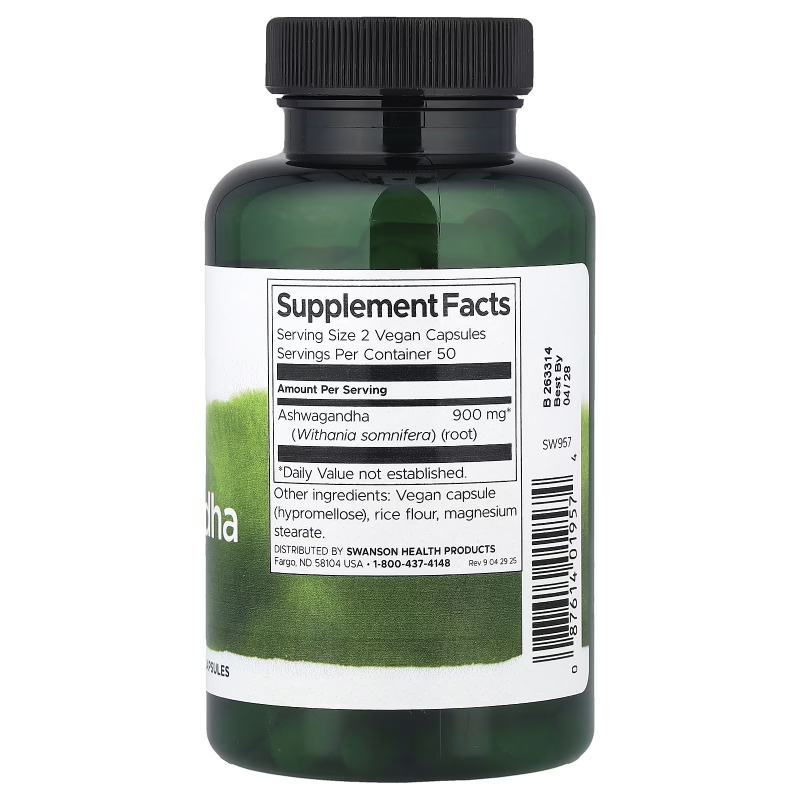 Ashwagandha Full Spectrum®, 450 mg, 100 Capsules, Swanson - Image 2