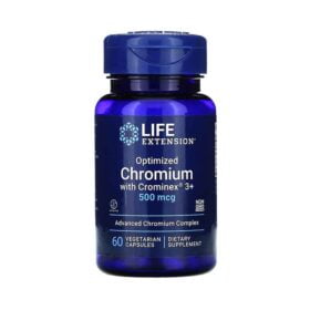 Life Extension, Optimized Chromium with Crominex 3+, 500 mcg, 60 Vegetarian Capsules