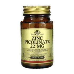 Solgar, Zinc Picolinate 22mg, 100 Tablets