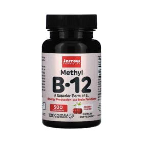 Jarrow Formulas, Methyl B-12, Cherry, 500 mcg, 100 Chewable Lozenges