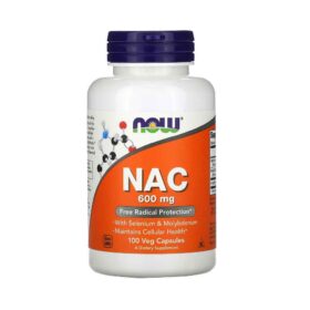 NAC, 600 mg, 100 Vegetarian Capsules, NOW Foods