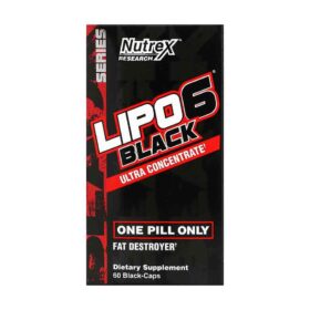 Nutrex Research, LIPO-6 Black, Ultra Concentrate, 60 Black Capsules