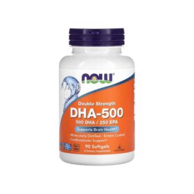 NOW Foods, DHA-500 Fish Oil, Double Strength, 90 Softgels