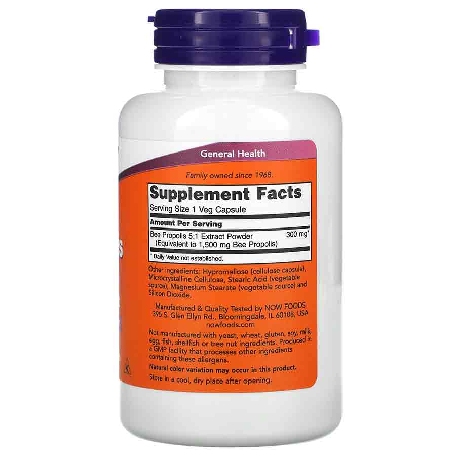 NOW Foods, Propolis 1500, 100 Vegetarian Capsules - Image 3