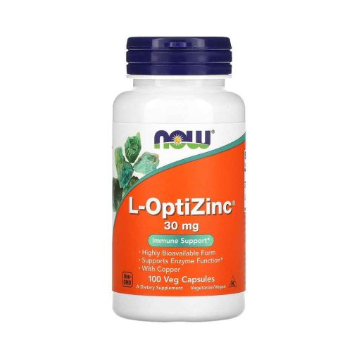 NOW Foods, L-OptiZinc, 30 mg, 100 Veg Capsules