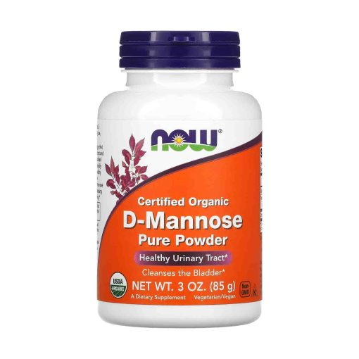 Certified Organic D-Mannose, Pure Powder, 85 g, NOW Foods