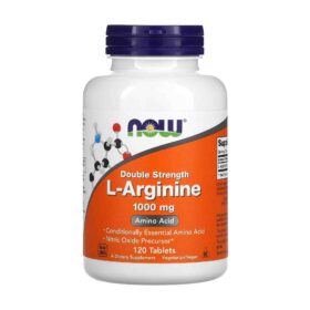 NOW Foods, L-Arginine, Double Strength, 1000 mg, 120 Tablets