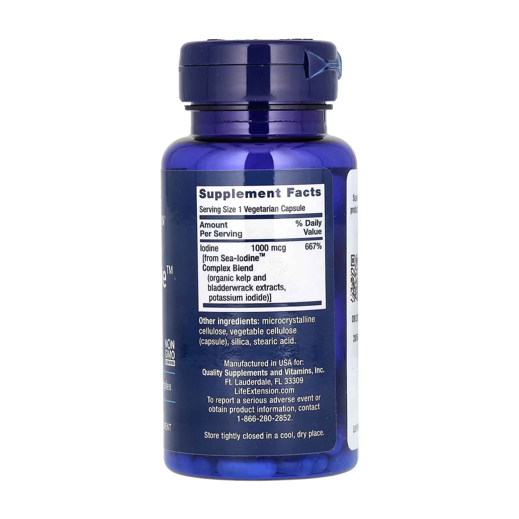 Life Extension, Sea-Iodine, 1000 mcg, 60 Vegetarian Capsules - Image 2