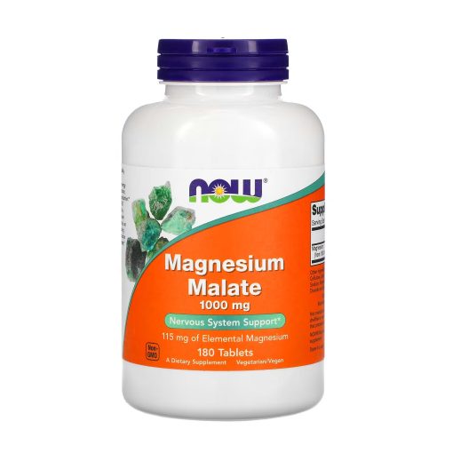 Magnesium Malate, 1000 mg, 180 Tablets, NOW Foods