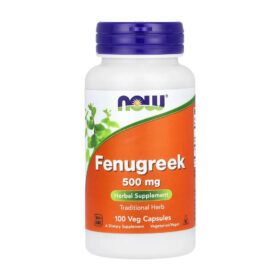 Fenugreek, 500 mg, 100 Veg Capsules, NOW Foods