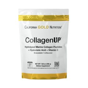 CollagenUP – Hydrolyzed Marine Collagen with Hyaluronic Acid and Vitamin C (206 g), California Gold Nutrition