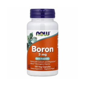 NOW Foods, Boron, 3 mg, 100 Veg Capsules