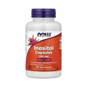 Inositol, 500 mg, 100 Veg Capsules, NOW Foods