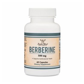 Berberine 500 mg, 60 Veg Caps, Natural Supplement for Metabolism, Double Wood