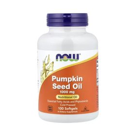 Pumpkin Seed Oil, 100 Capsules, NOW Foods