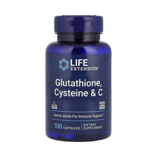 Life Extension, Glutathione, Cysteine & Vitamin C, 100 Capsules
