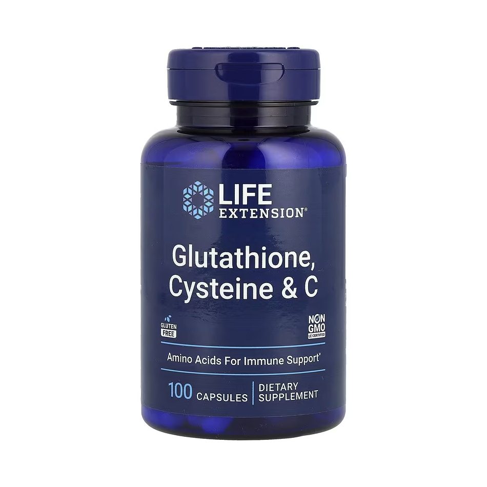 Life Extension, Glutathione, Cysteine & Vitamin C, 100 Capsules