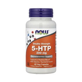 NOW Foods, 5-HTP with Glycine, Taurine & Inositol, 60 Vegetarian Capsules