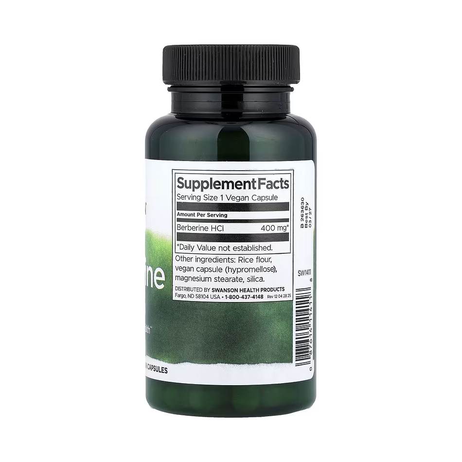 Swanson, Berberine, 400 mg, 60 Vegan Capsules - Image 2