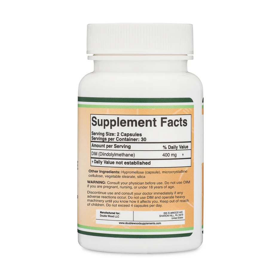 Double Wood DIM (Diindolylmethane) – 60 Capsules - Image 2