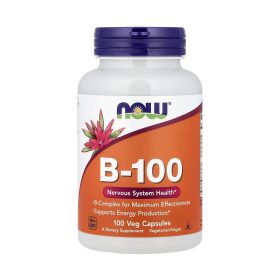NOW Foods B Complex – 100 Veg Capsules
