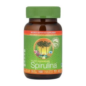 Nutrex Hawaii Pure Hawaiian Spirulina 500 mg – 100 Tablets