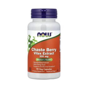 NOW Foods Chaste Berry (Vitex) Extract 300 mg – 90 Veg Capsules