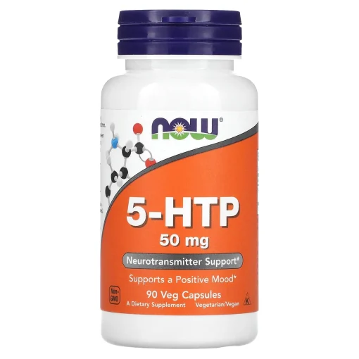 5-HTP, 50 mg, 90 Veg Capsules — NOW Foods