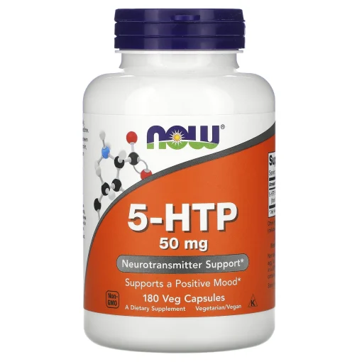 5-HTP, 50 mg, 180 Veg Capsules — NOW Foods