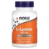L-Lysine, 500 mg, 100 Veg Capsules — NOW Foods