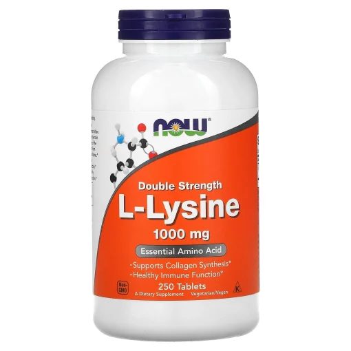 L-Lysine, 1,000 mg, 250 Tablets — NOW Foods