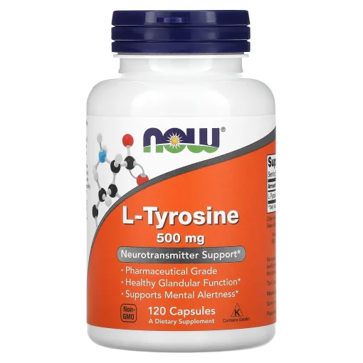 L-Tyrosine, 500 mg, 120 Capsules — NOW Foods