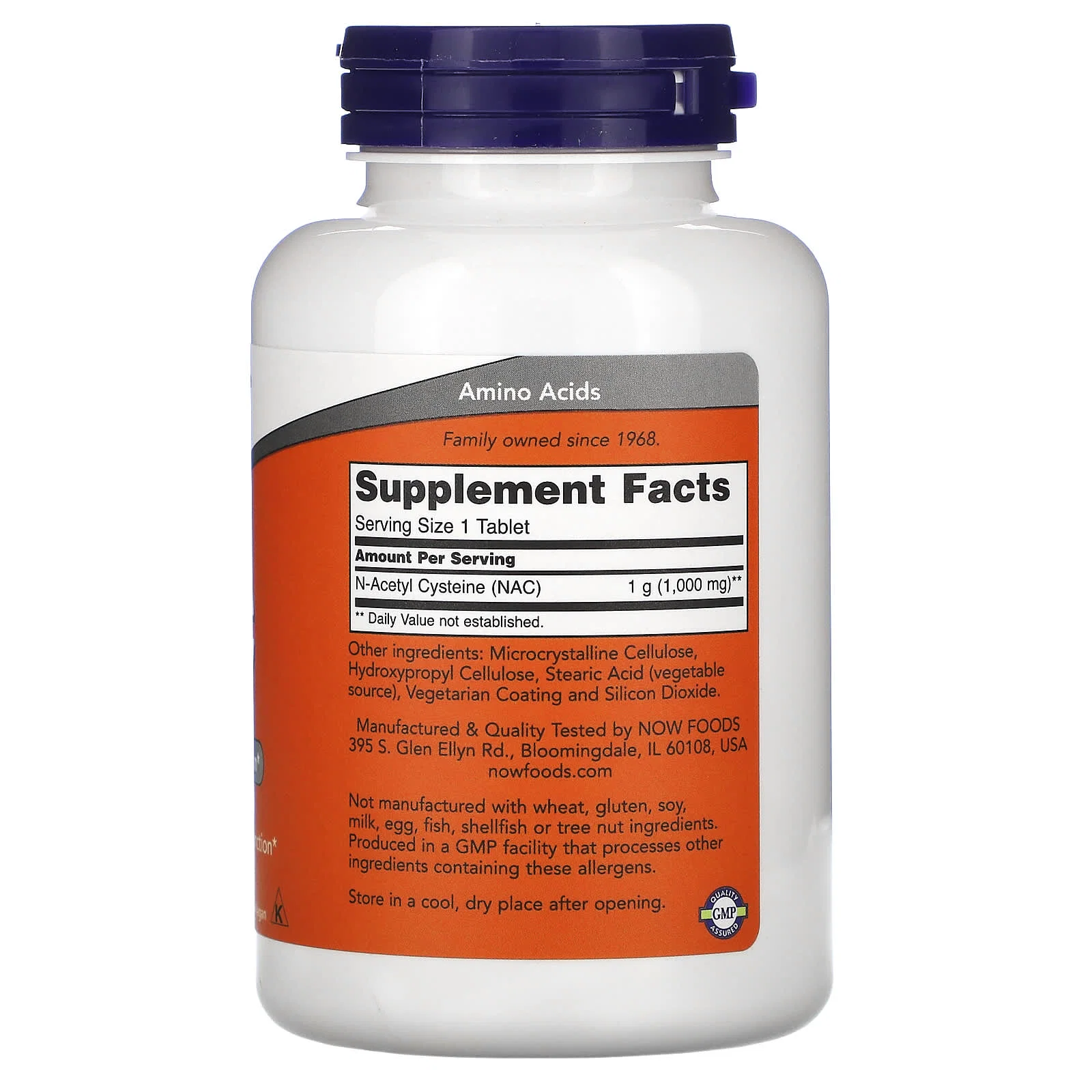 NAC, 1,000 mg, 120 Tablets — NOW Foods