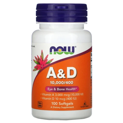 A&D, 100 Softgels — NOW Foods