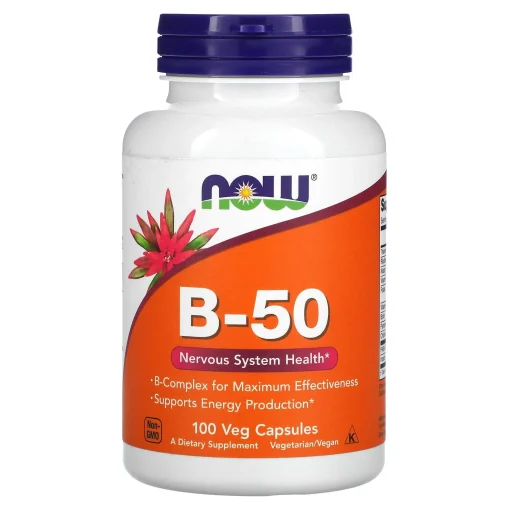 B-50, 100 Veg Capsules — NOW Foods