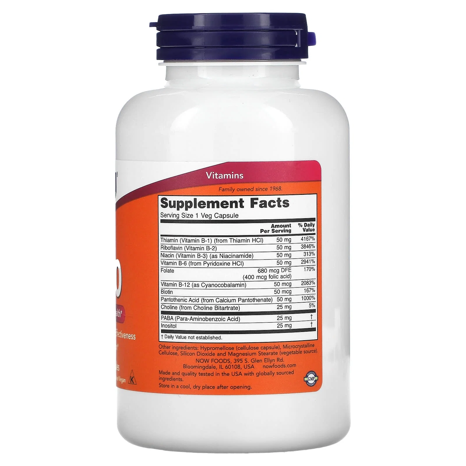 B-50, 250 Veg Capsules — NOW Foods