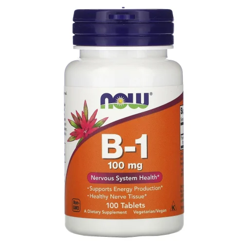 B-1, 100 mg, 100 Tablets — NOW Foods