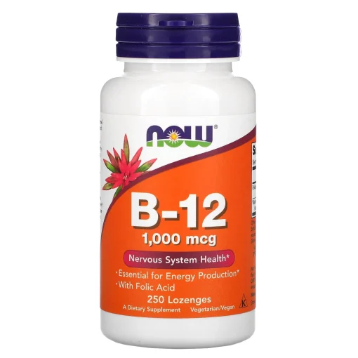 B-12, 1,000 mcg, 250 Lozenges — NOW Foods