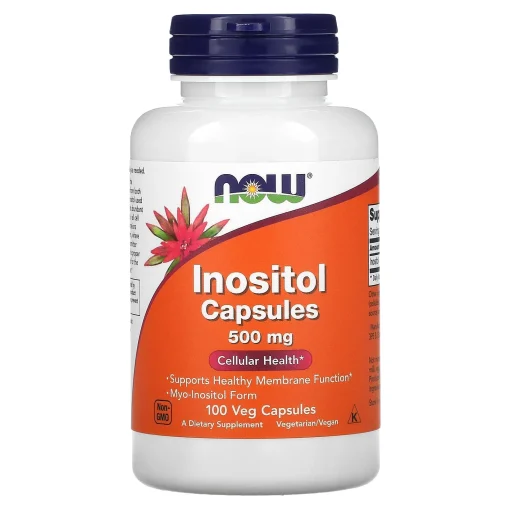 Inositol Capsules, 500 mg, 100 Veg Capsules — NOW Foods
