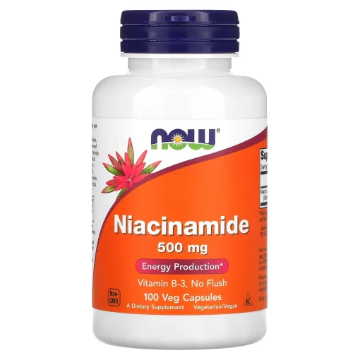 Niacinamide, 500 mg, 100 Veg Capsules — NOW Foods