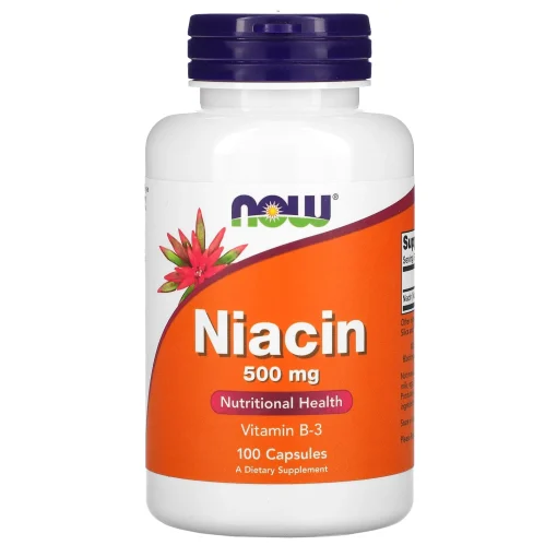 Niacin, 500 mg, 100 Veg Capsules — NOW Foods