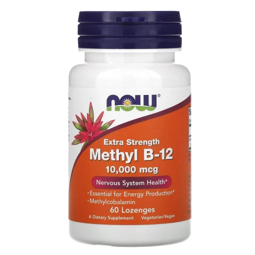Methyl B-12, Extra Strength , 10,000 mcg, 60 Lozenges — NOW Foods