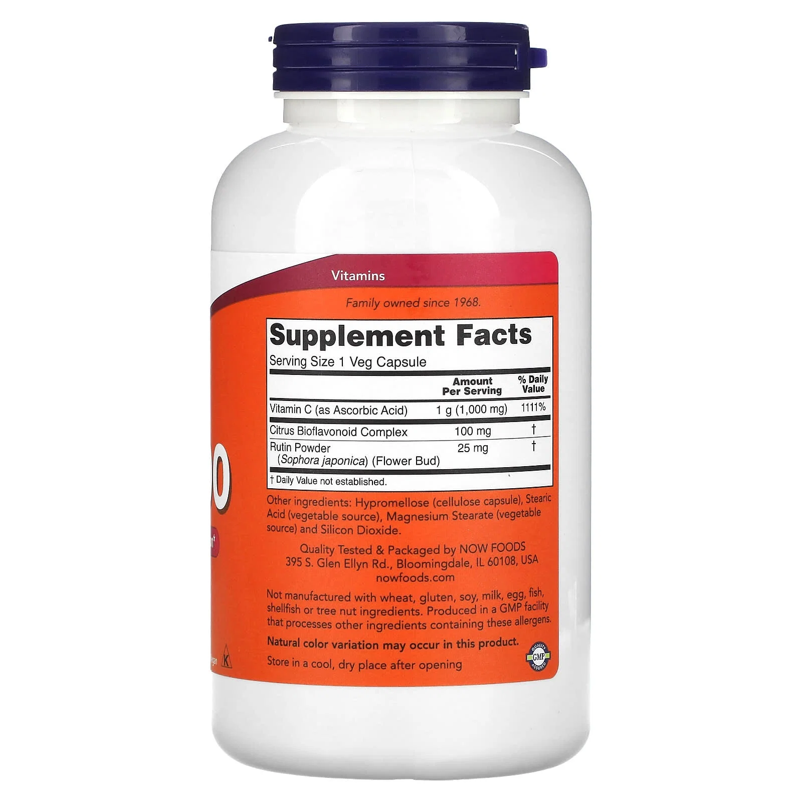 C-1000 with Bioflavonoids, 250 Veg Capsules — NOW Foods