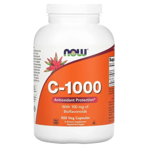 C-1000, 500 Veg Capsules — NOW Foods