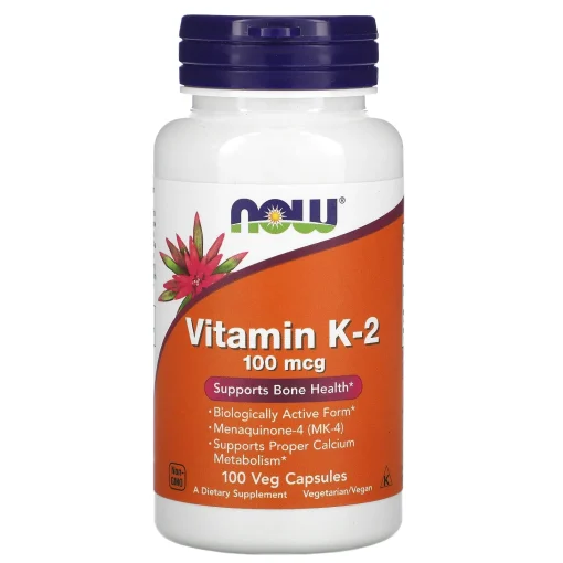 Vitamin K-2, 100 mcg, 100 Veg Capsules — NOW Foods
