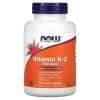 Vitamin K-2, 100 mcg, 250 Veg Capsules — NOW Foods