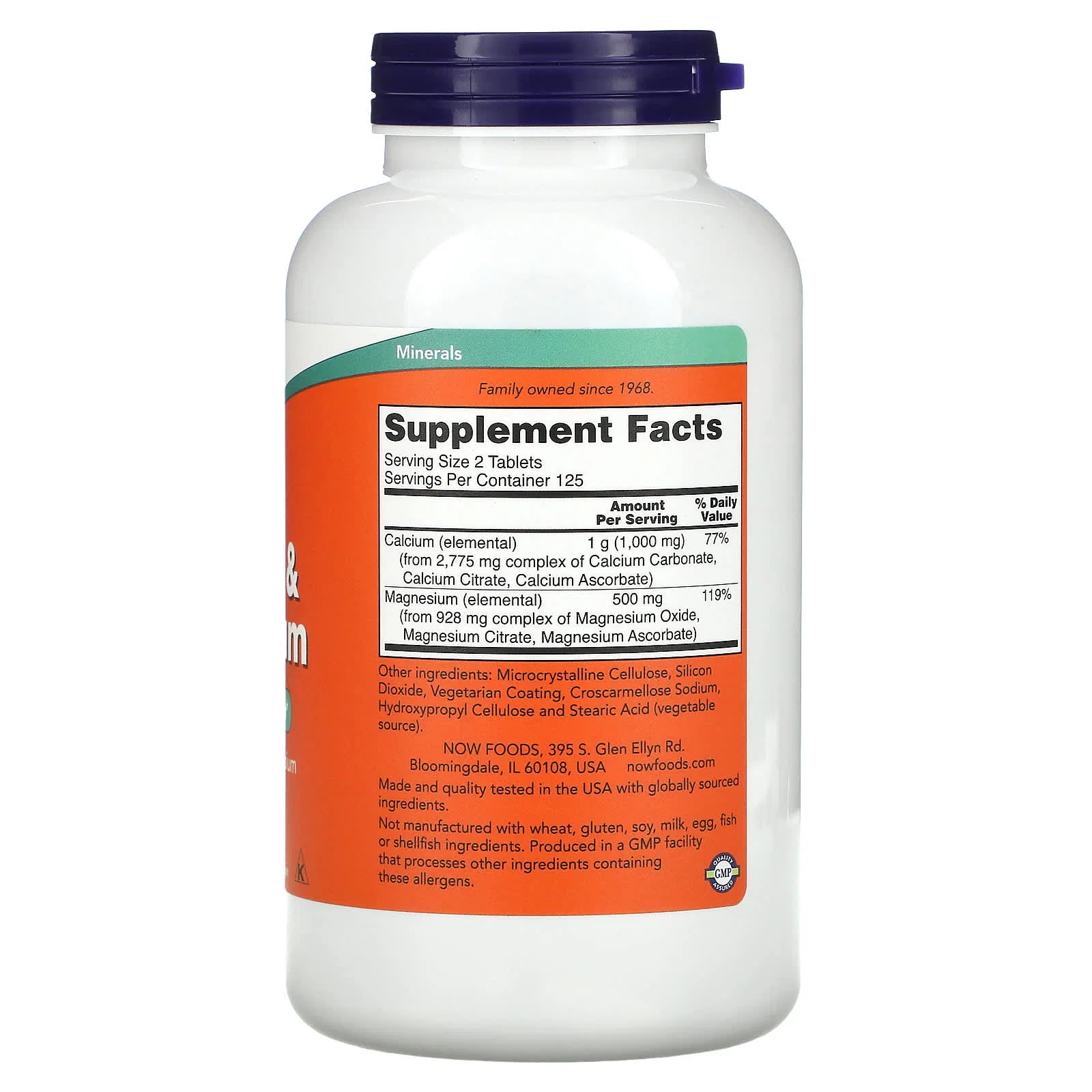 Calcium & Magnesium, 250 Tablets — NOW Foods