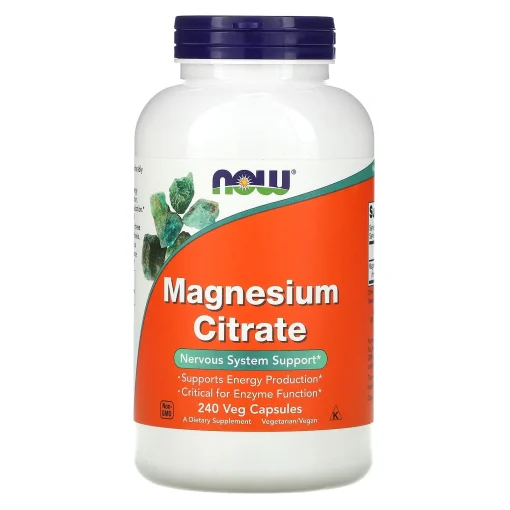 Magnesium Citrate, 240 Veg Capsules (133 mg per Capsule) — NOW Foods