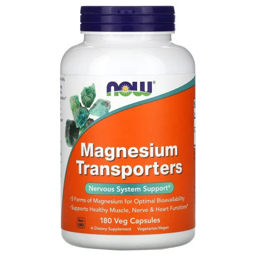 Magnesium Transporters, 180 Veg Capsules — NOW Foods